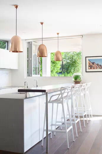 Prefabricated housing kitchen lighting