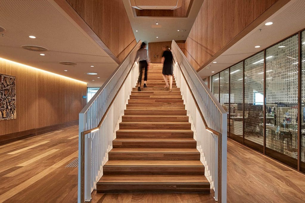 sustainable mass timber stairs